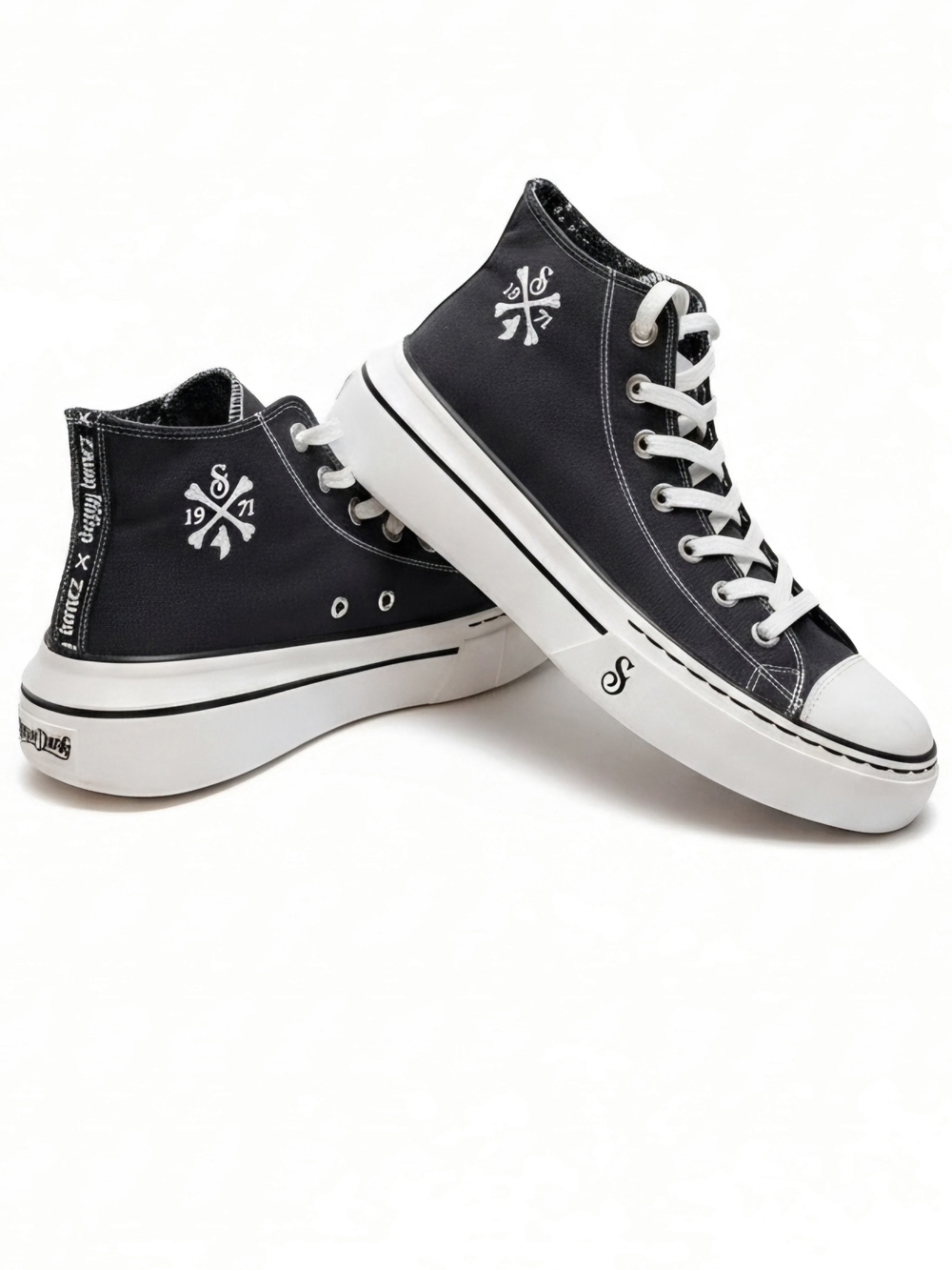 High-Top Skechers SnoopDog Sneakers in Black - Women's Casual Shoes 10M